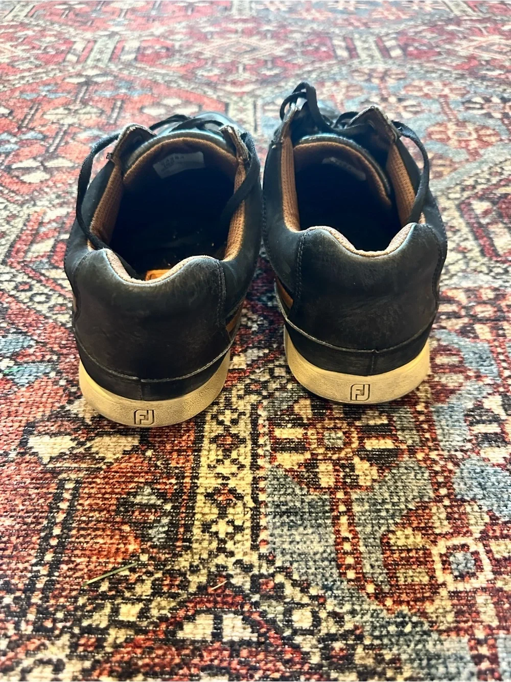 FootJoy Contour Casual Men's Golf Shoes - Black Leather - Size 10M